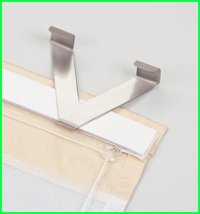 EASYFIX V-Fensterhaken für Raffrollos, 2-er Pack, Aluminium